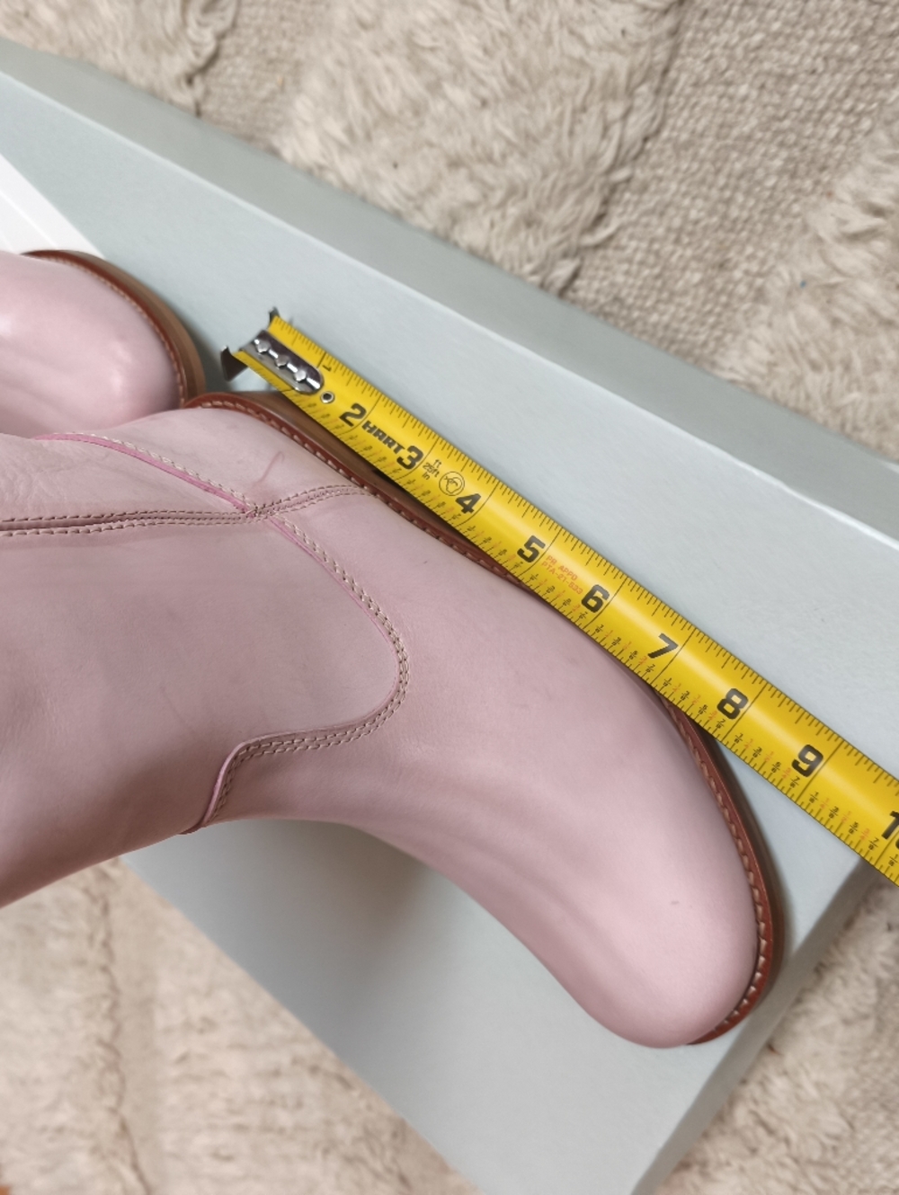 NEW Dico Copenhagen Ann Gaucho Boot in Escovado Leather sz EU 38 US 7 Pink - Picture 10 of 12